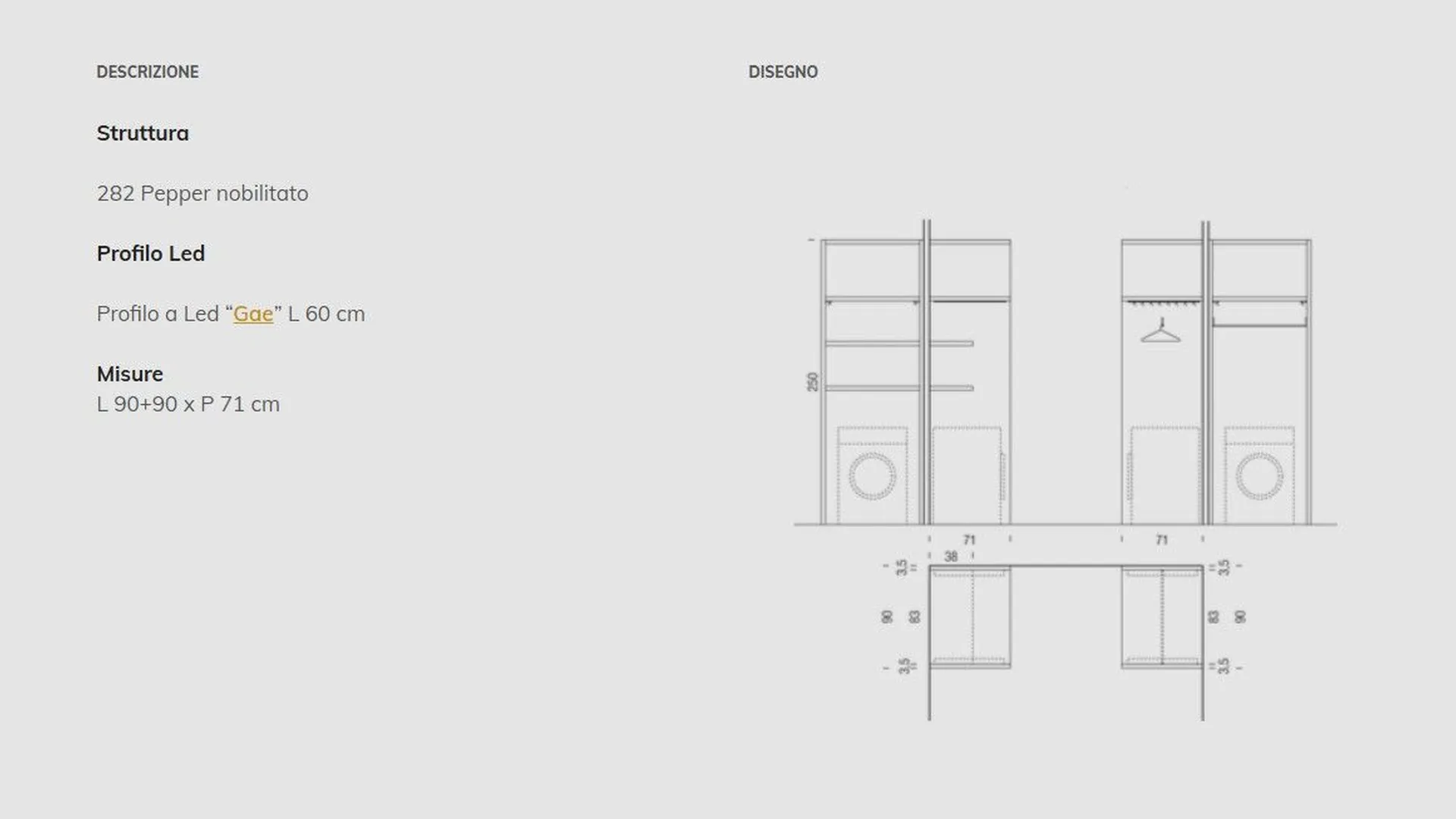 Laundry cabinet LD009