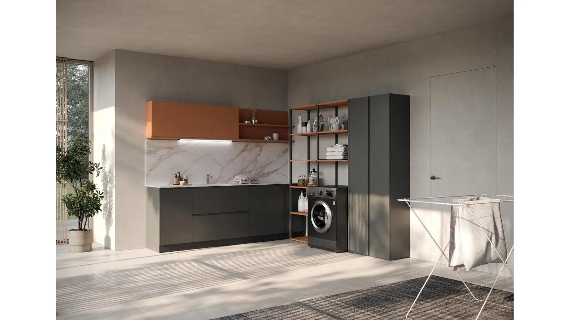 LG007 Laundry Cabinet