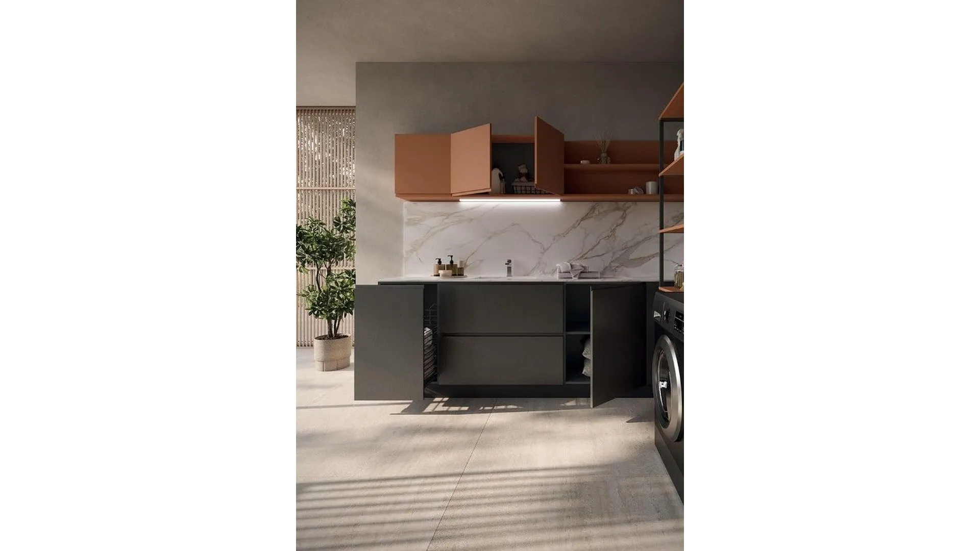 LG007 Laundry Cabinet