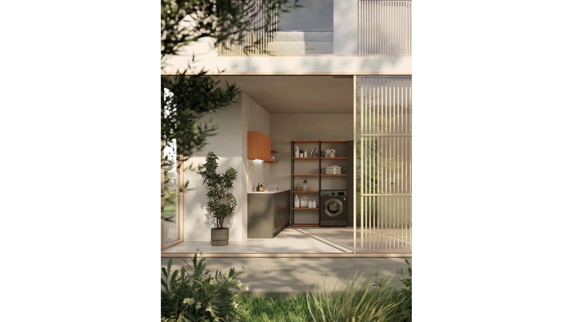 LG007 Laundry Cabinet