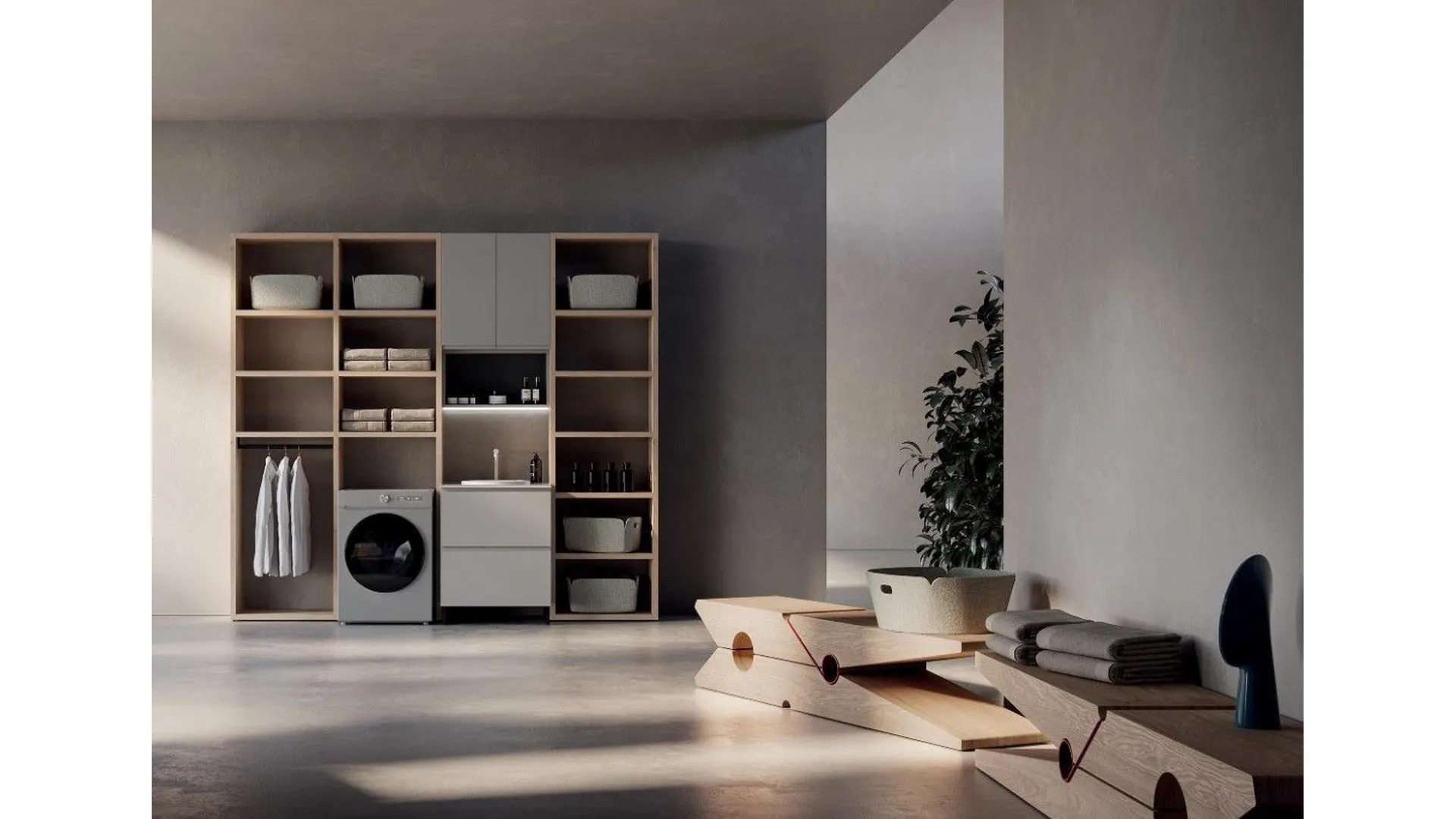 LG011 Laundry Cabinet