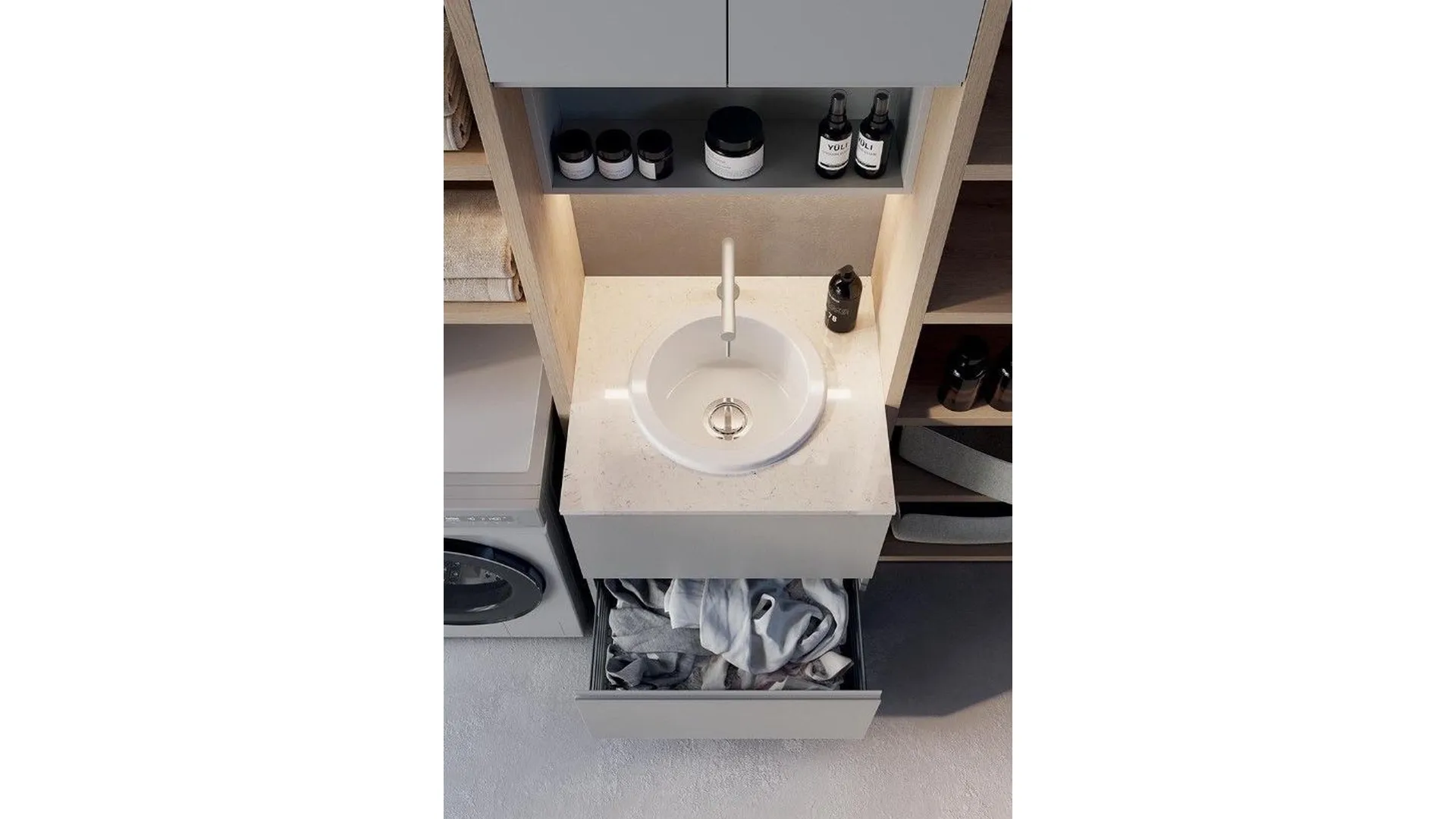 LG011 Laundry Cabinet
