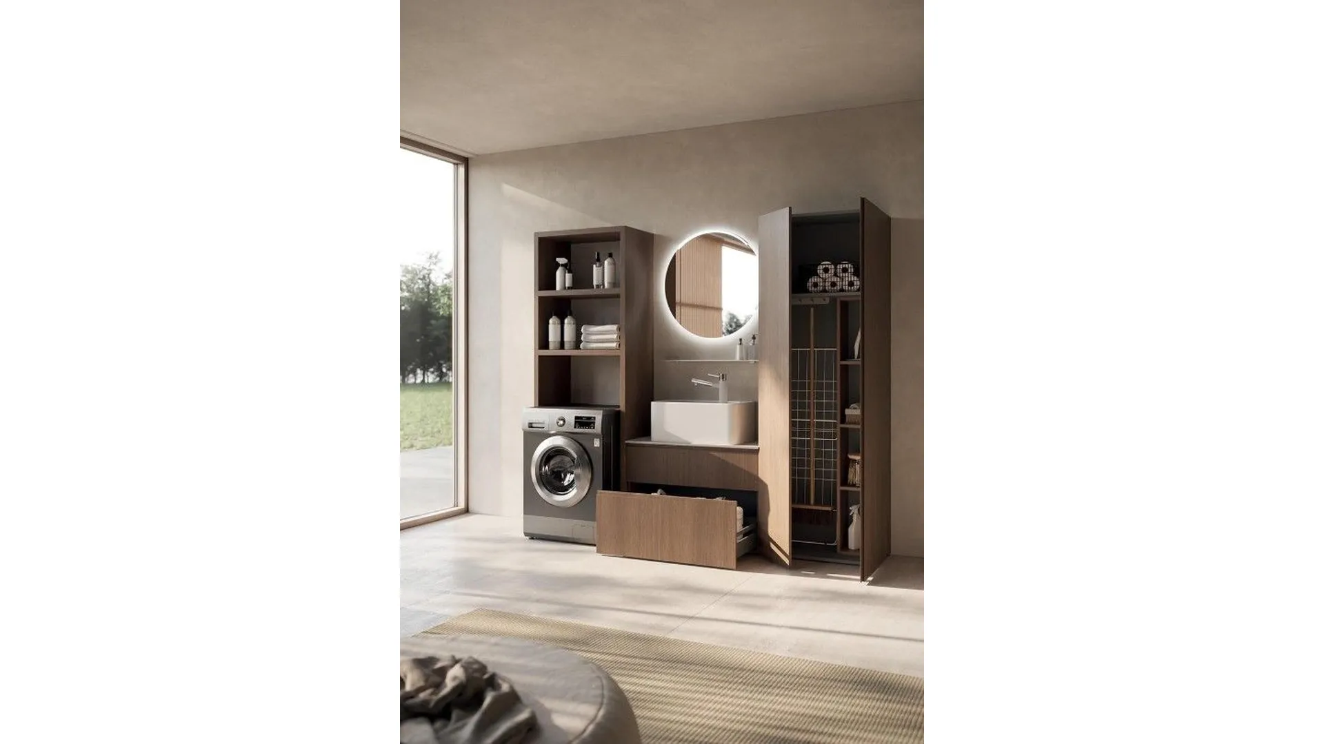 LG012 Laundry Cabinet