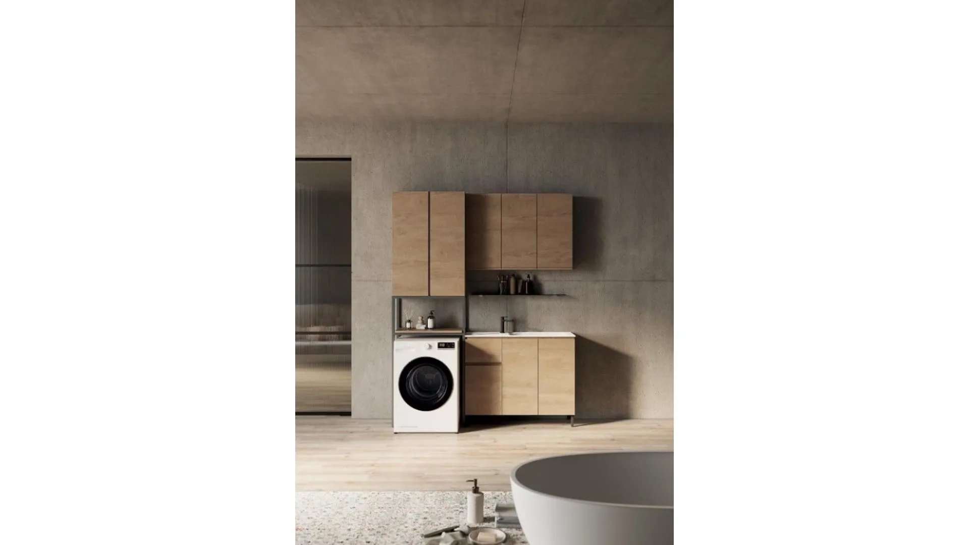 LG016 Laundry Cabinet