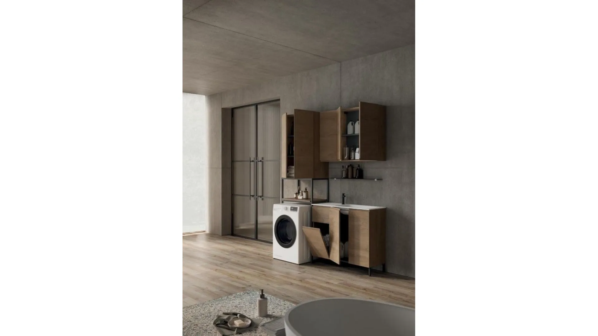 LG016 Laundry Cabinet