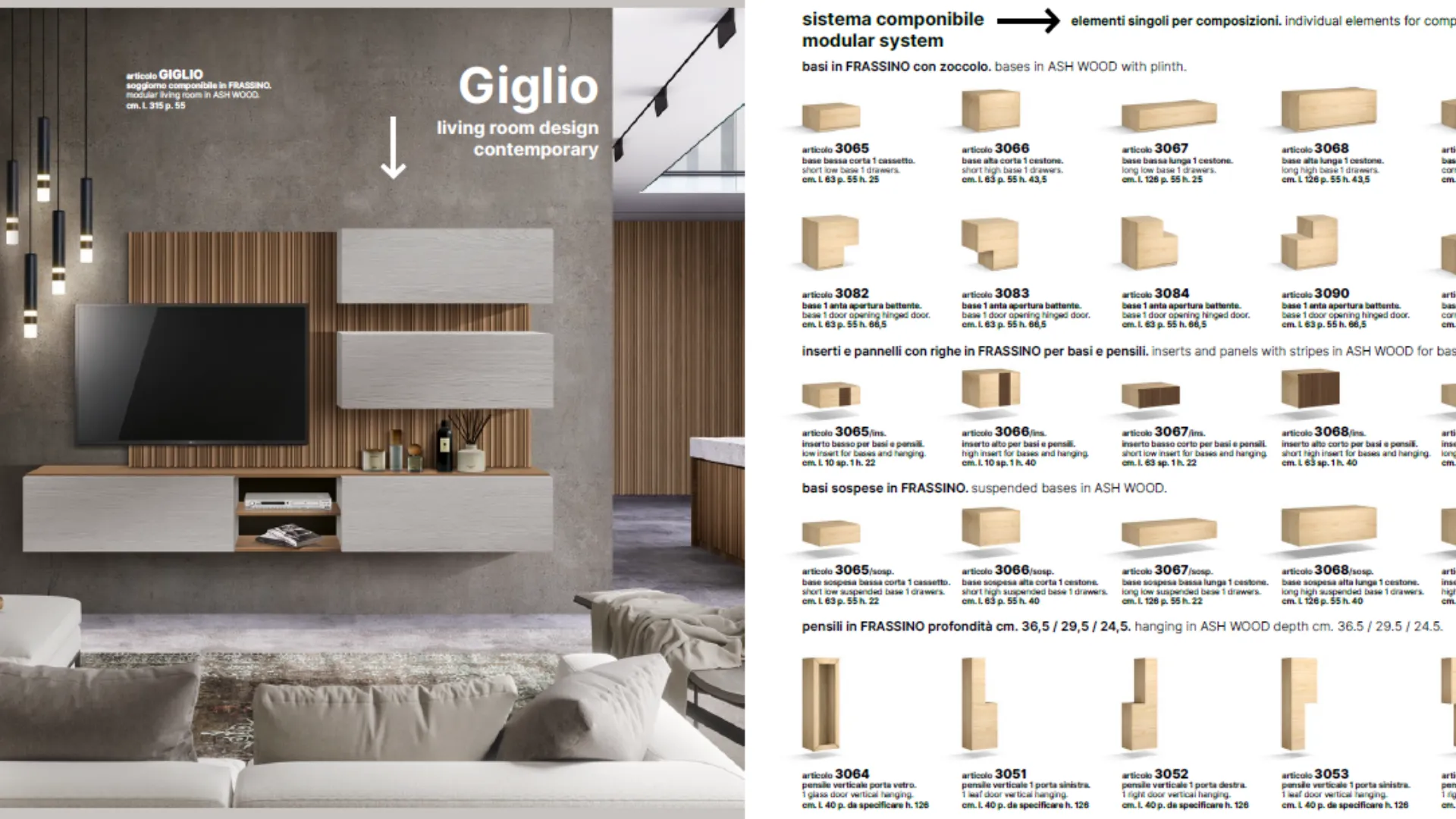 Living room furniture GIGLIO