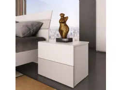 Modern room with a three-door wardrobe and mirrors, comfortable Cloud model bed.