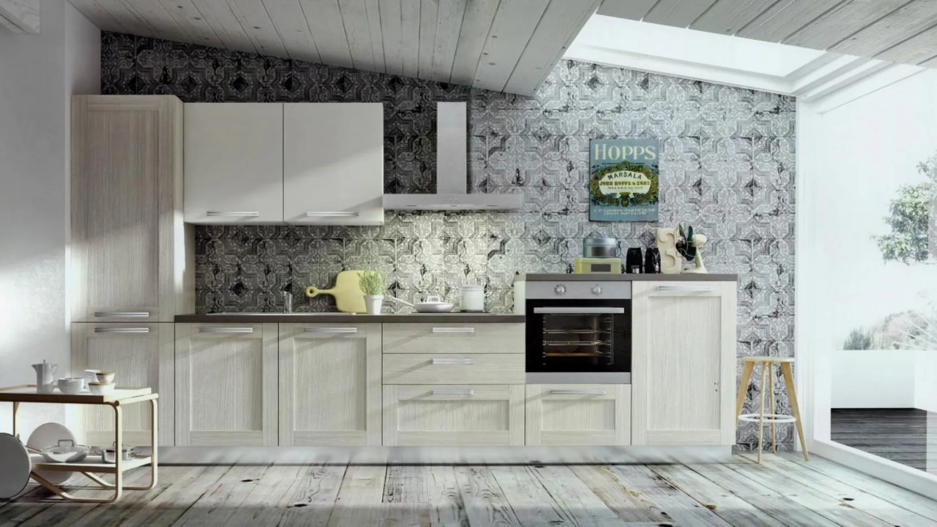 Modern kitchen from the Mottes Mobili collection
