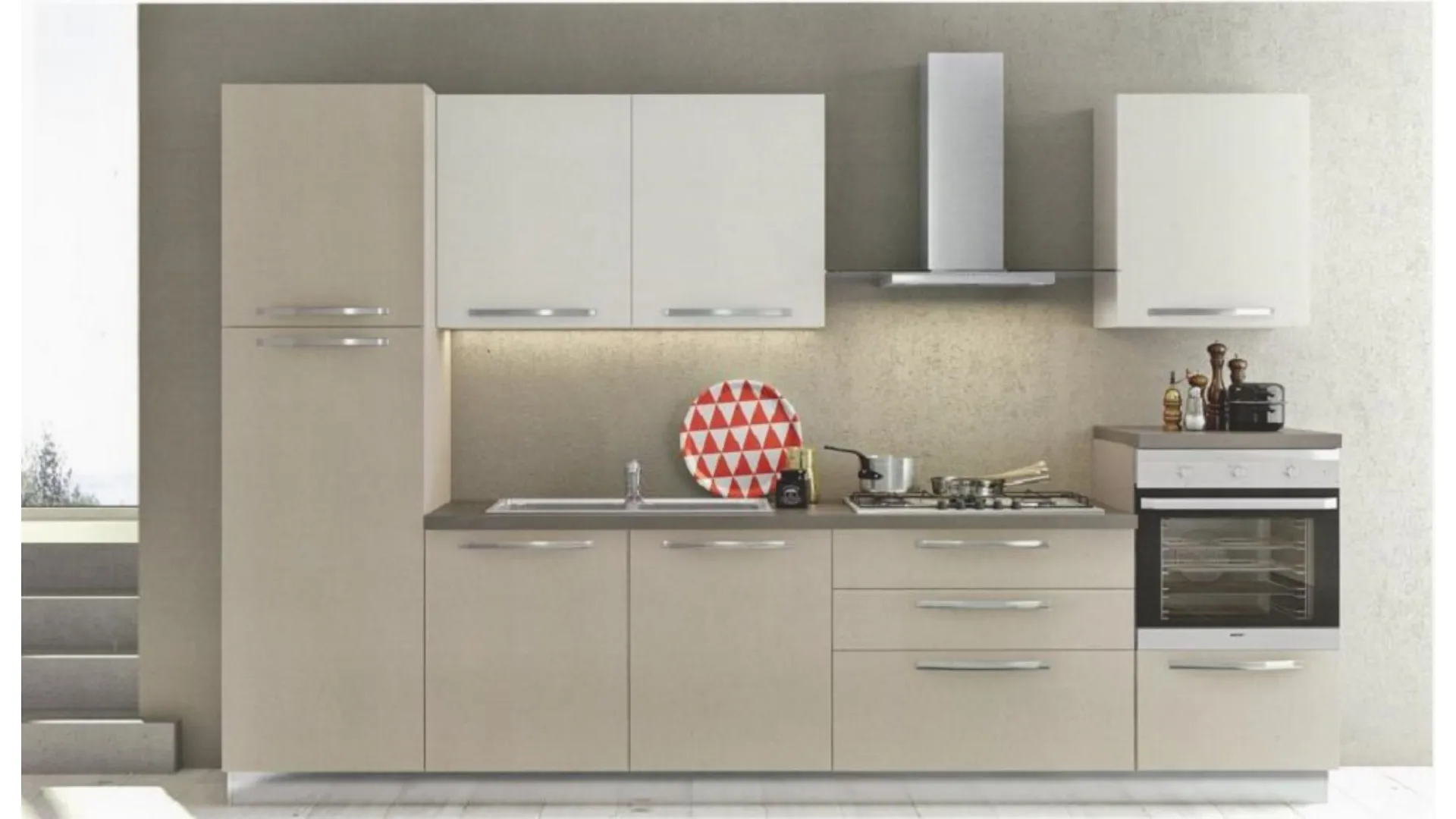 Modern kitchen Cloe branded design Furnished 3 kitchens.