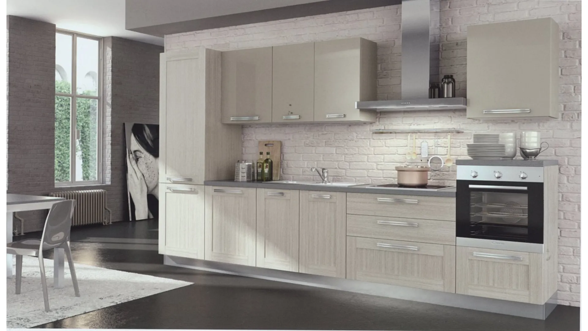 modern kitchen from the Mottes Mobili collection