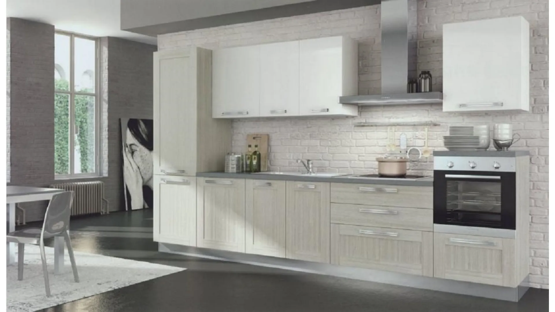 Modern kitchen on the occasion of the Mottes Mobili collection