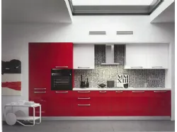 Modern lacquered kitchen glossy model Time of the Arredo 3 kitchens collection.