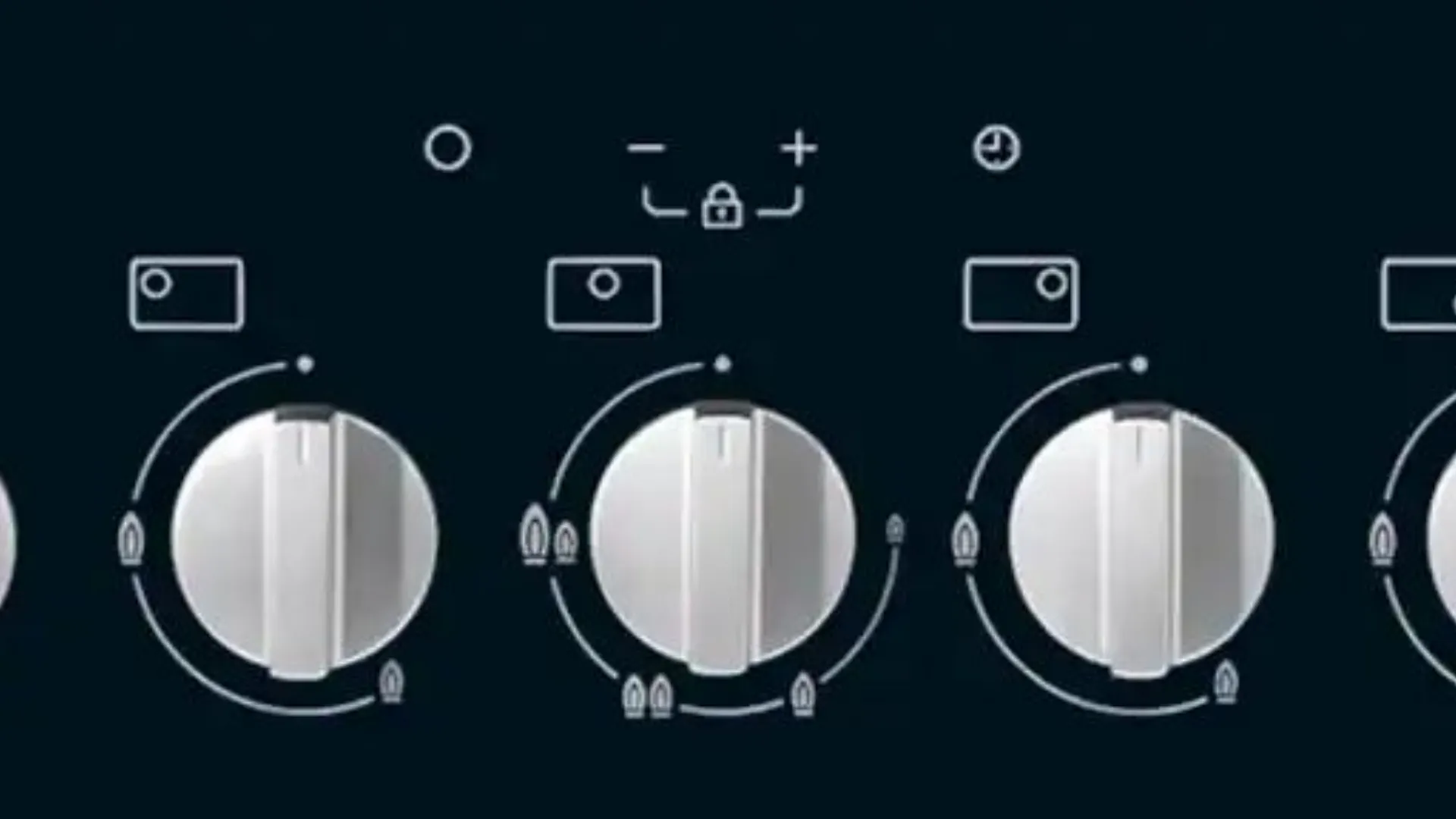 Miele KM3034-1G Gas Hob with Glass Ceramic Base.