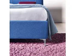 Plumeria: headboard with a geometric design with raised edges