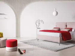 Primrose: bed with double cushions and interchangeable band