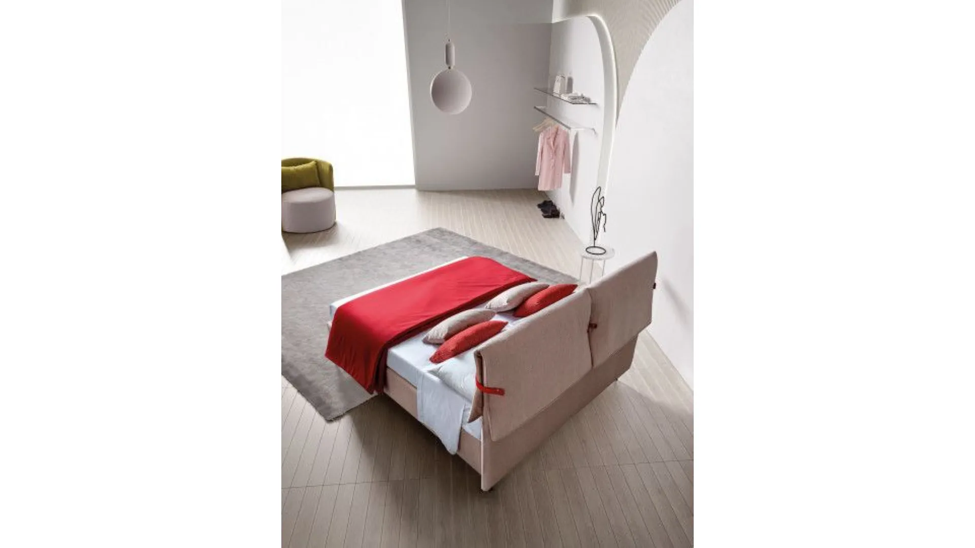 Primrose: bed with double cushions and interchangeable band
