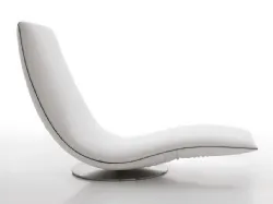 Leather Chaise Longue by Tonin Casa.