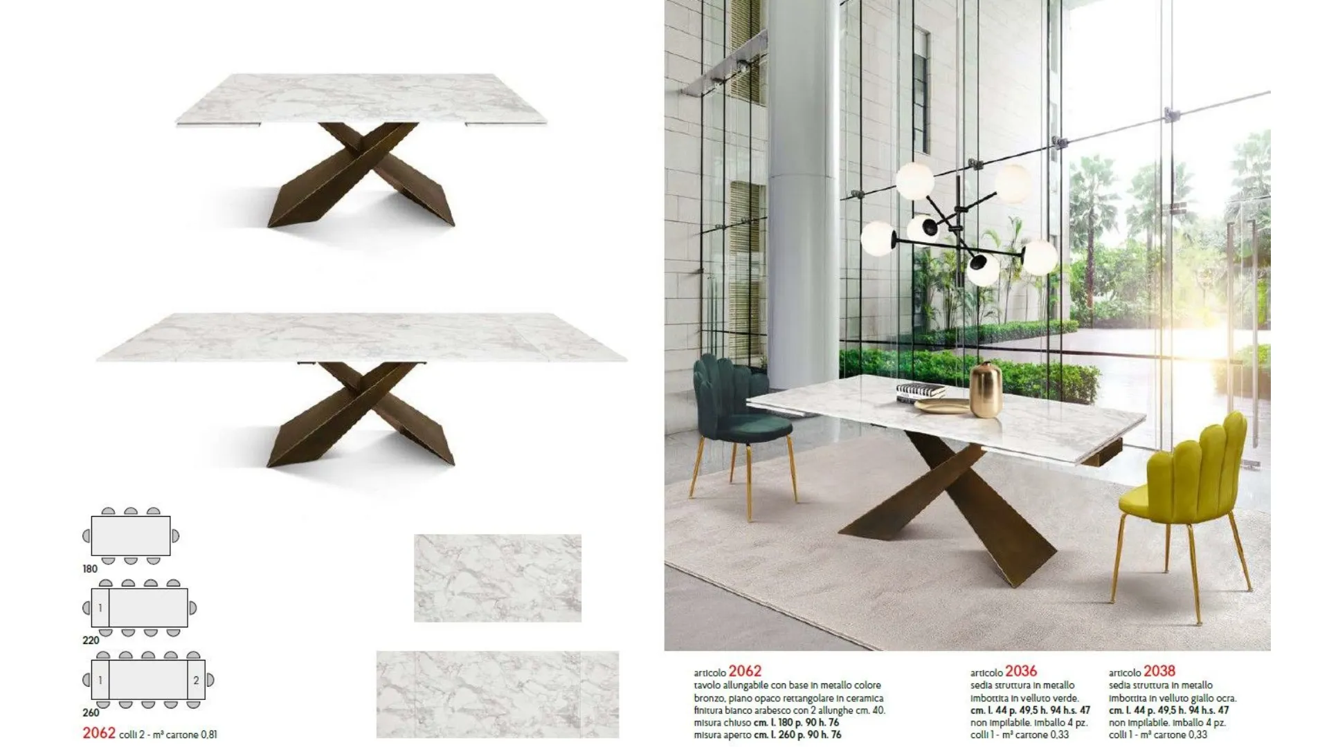 Table art. 2061 extendable