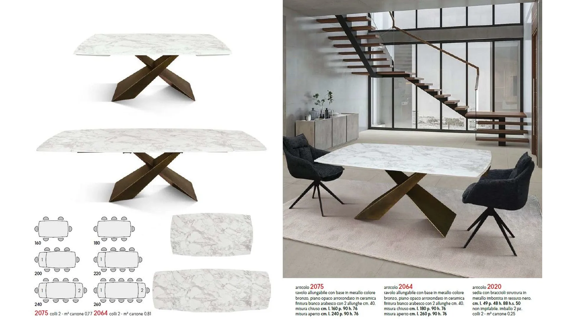 Extendable table art.2075