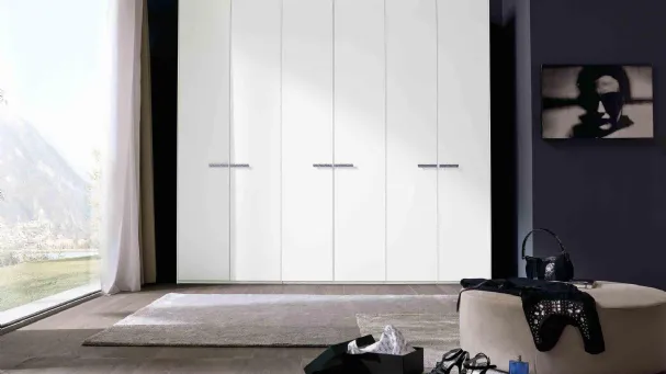 Quadro handle cabinet with 6 doors Silver