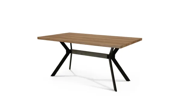 Metal veneered table