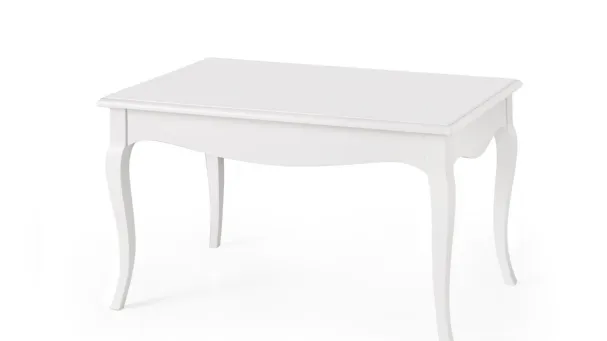 white lacquered coffee table