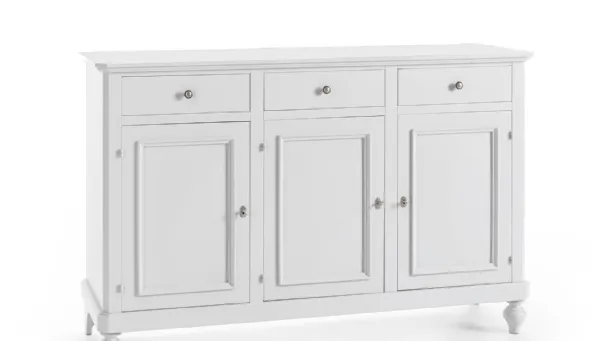 white lacquered sideboard
