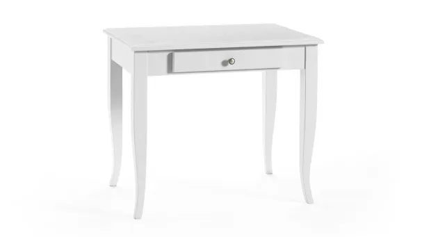 white lacquered writing desk